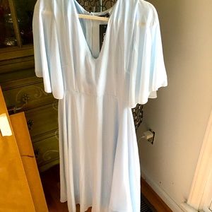 SKY BLUE DRESS BY BOOHOO 14